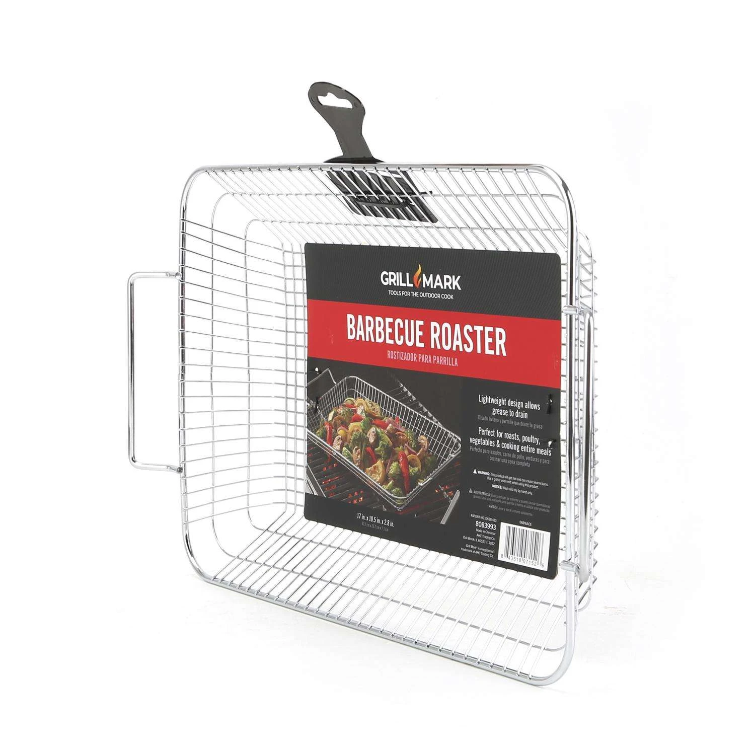 Grill Mark Steel Roasting Basket 16.7 In. L X 10.5 In. W 1 Pk 3 Grill Mark Steel Roasting Basket 16.7 In. L X 10.5 In. W 1 Pk - Image 3