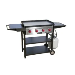 Camp Chef 4 Burner Liquid Propane Outdoor Griddle Cart Black