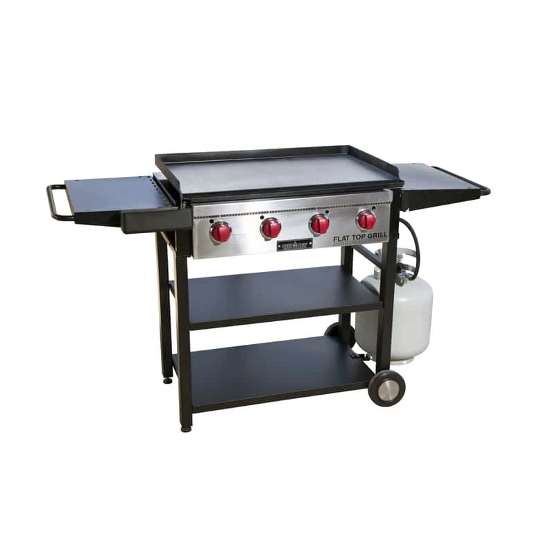 Camp Chef 4 Burner Liquid Propane Outdoor Griddle Cart Black 1 Camp Chef 4 Burner Liquid Propane Outdoor Griddle Cart Black