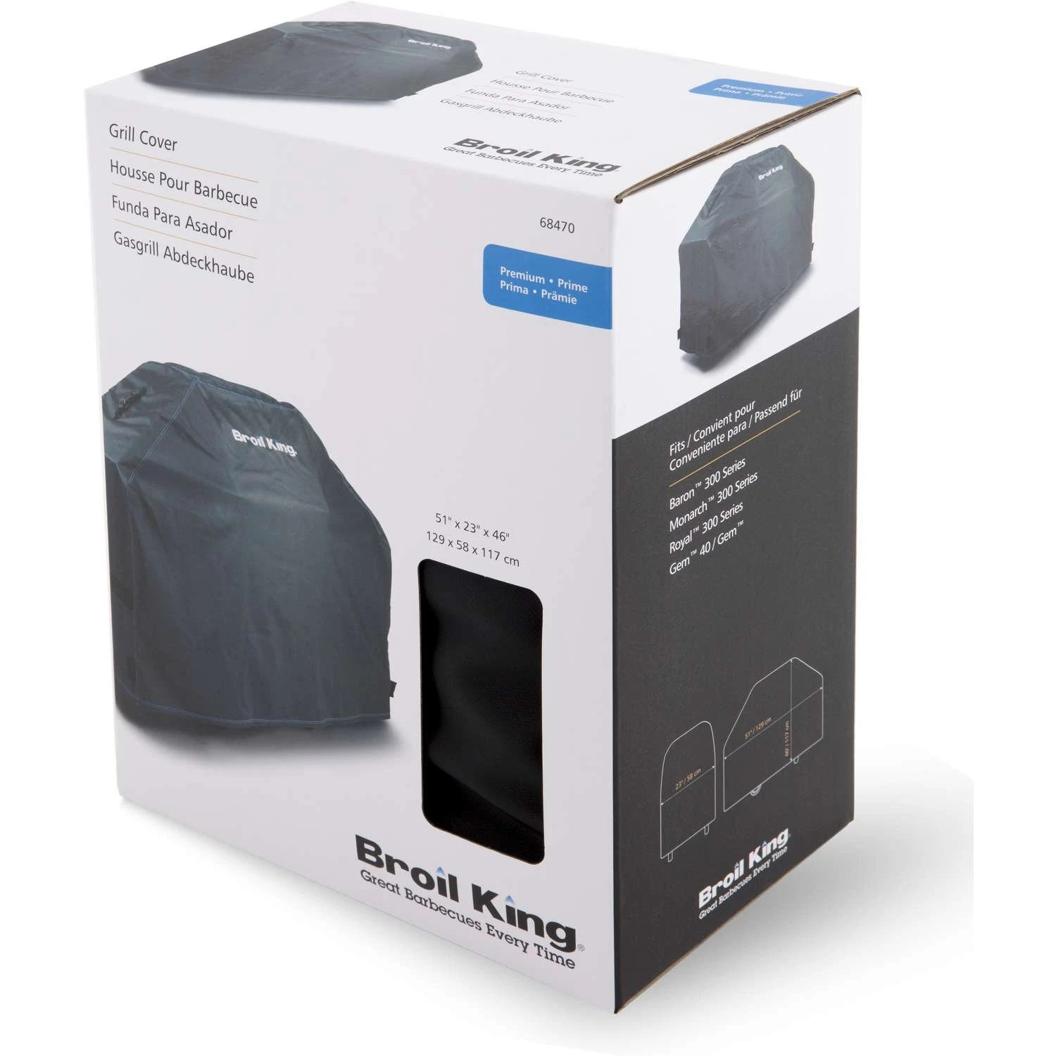 Broil King Black Grill Cover For Baron 300 Series 3 Broil King Black Grill Cover For Baron 300 Series - Image 3