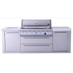 Mont Alpi Island 6 Burner Natural Gas/Propane Grill Silver -Webir Gas Grills Shop 0b57982c 2d36 4a30 94bf e6f6d5014e6e