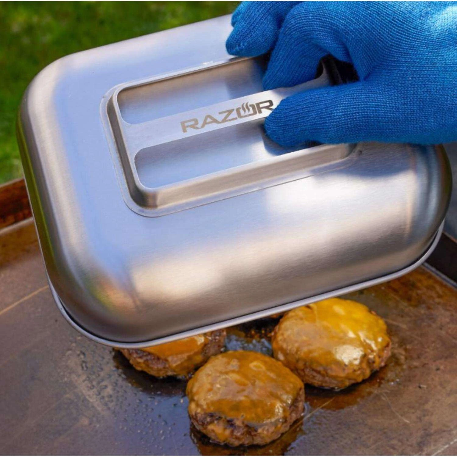 Razor Stainless Steel Flat Top Melting Dome 11.6 In. L X 8.78 In. W 1 Pk 8 Razor Stainless Steel Flat Top Melting Dome 11.6 In. L X 8.78 In. W 1 Pk - Image 8