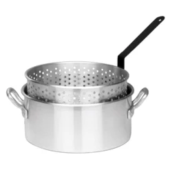 Bayou Classic Aluminum Deep Fryer Pot 10 Qt 5.38 In. L X 12 In. W 1 Pk