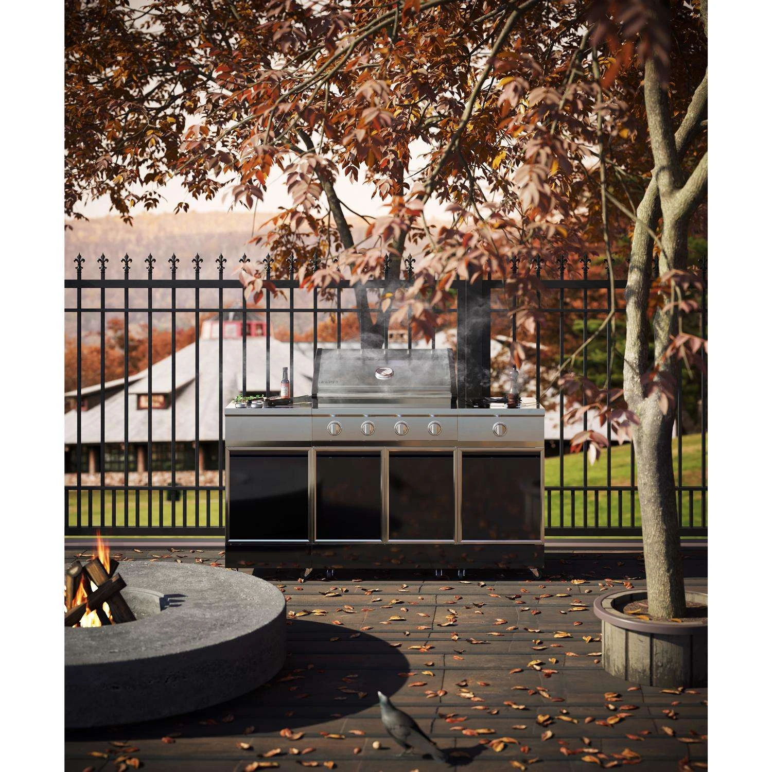 TYTUS 4 Burner Liquid Propane Grill Gray 8 TYTUS 4 Burner Liquid Propane Grill Gray - Image 8