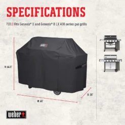 Weber Genesis II 400 Series Black Grill Cover 7 Weber Genesis II 400 Series Black Grill Cover -Webir Gas Grills Shop 1bbf57fa 91fa 4d45 b08e a557965ad9ff