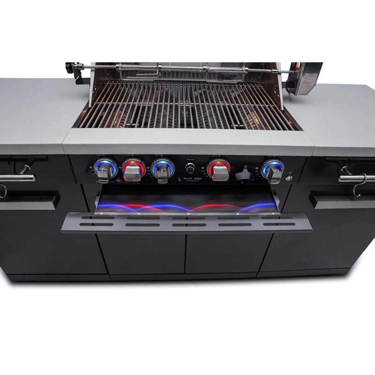 Mont Alpi 5 Burner Natural Gas/Propane Grill Black/Silver 10 Mont Alpi 5 Burner Natural Gas/Propane Grill Black/Silver - Image 10