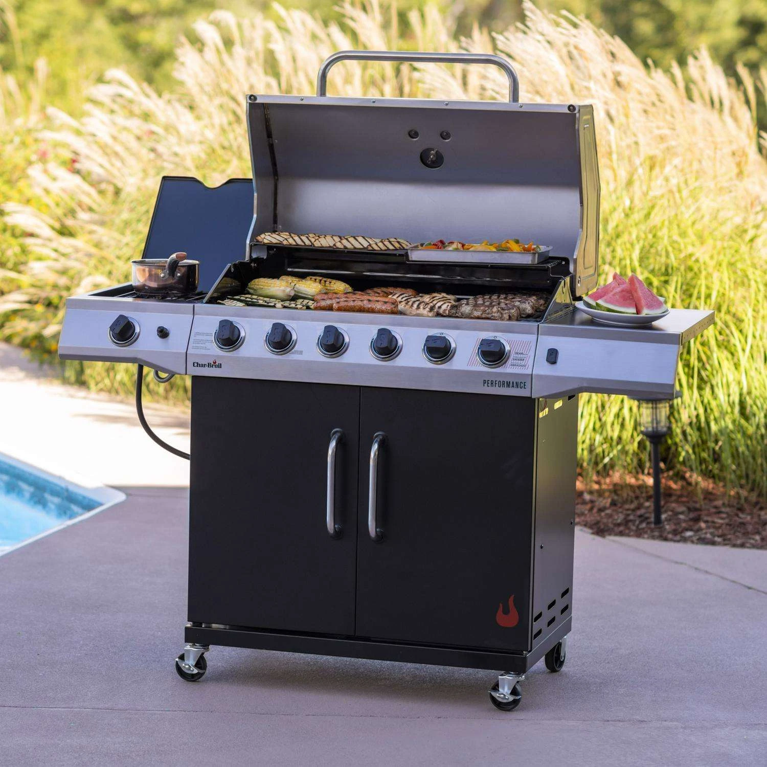 Char-Broil Performance Series 6 Burner Liquid Propane Grill Black 9 Char-Broil Performance Series 6 Burner Liquid Propane Grill Black - Image 9
