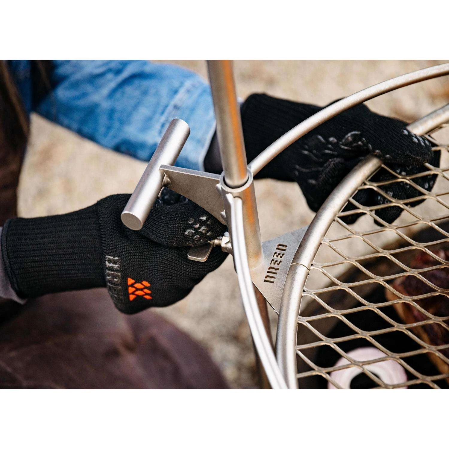 Breeo Grilling Gloves Cotton/Silicone Grilling Glove 1 Pk 3 Breeo Grilling Gloves Cotton/Silicone Grilling Glove 1 Pk - Image 3