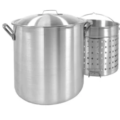 Bayou Classic Aluminum Grill Stockpot With Basket 120 Qt 1 Pk