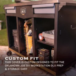 Oklahoma Joe's Black Prep/Storage Cart Cover -Webir Gas Grills Shop 63f059b5 042c 4689 9dc5 7a02c43b4538