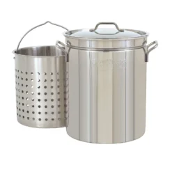 Bayou Classic Stainless Steel Grill Stockpot With Basket 44 Qt 16 In. L X 16 In. W 1 Pk