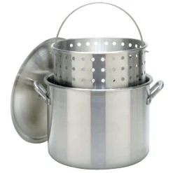 Bayou Classic Aluminum Grill Stockpot With Basket 80 Qt 1 Pk