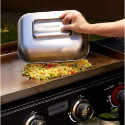 Razor Stainless Steel Flat Top Melting Dome 11.6 In. L X 8.78 In. W 1 Pk 11 Razor Stainless Steel Flat Top Melting Dome 11.6 In. L X 8.78 In. W 1 Pk -Webir Gas Grills Shop 792e8c8a 15a2 49a3 99b6 7284439a4afe