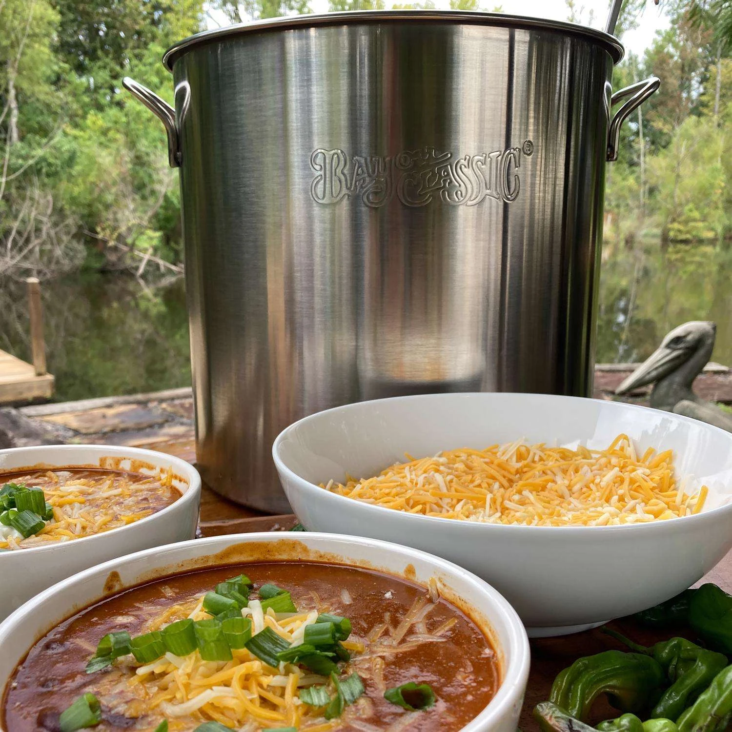 Bayou Classic Stainless Steel Grill Stockpot 40 Qt 14.9 In. L X 14.9 In. W 1 Pc 4 Bayou Classic Stainless Steel Grill Stockpot 40 Qt 14.9 In. L X 14.9 In. W 1 Pc - Image 4