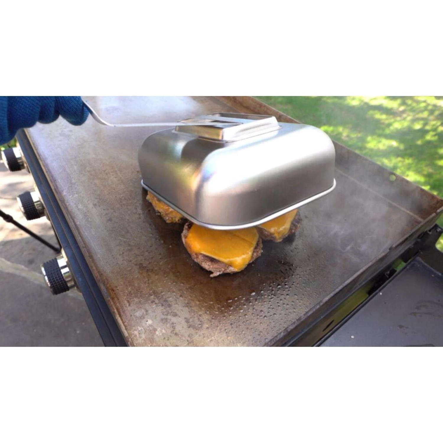 Razor Stainless Steel Flat Top Melting Dome 11.6 In. L X 8.78 In. W 1 Pk 5 Razor Stainless Steel Flat Top Melting Dome 11.6 In. L X 8.78 In. W 1 Pk - Image 5