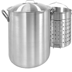 Bayou Classic Aluminum Grill Stockpot With Basket 100 Qt 1 Pk