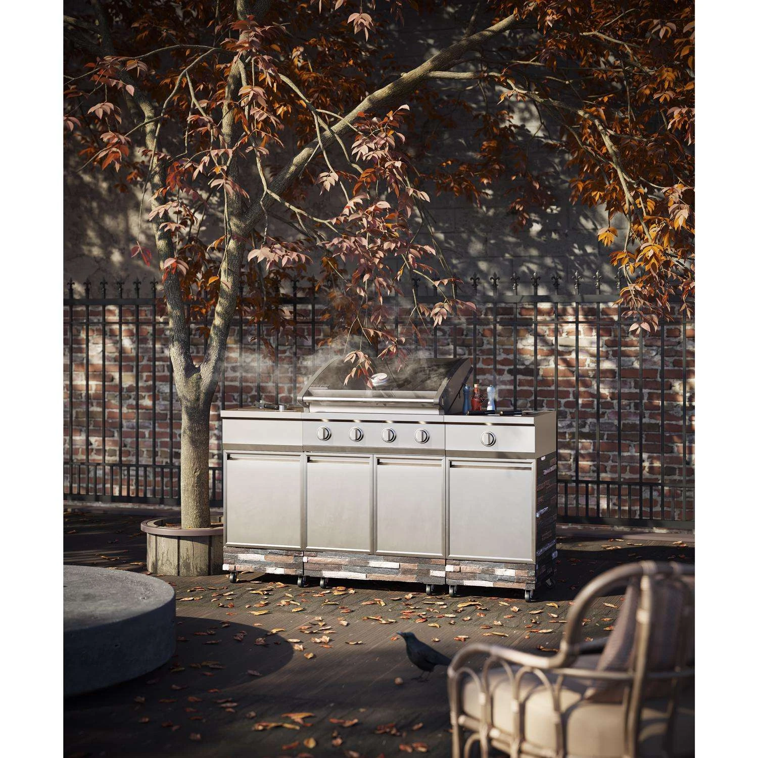 TYTUS 4 Burner Liquid Propane Grill Silver 5 TYTUS 4 Burner Liquid Propane Grill Silver - Image 5