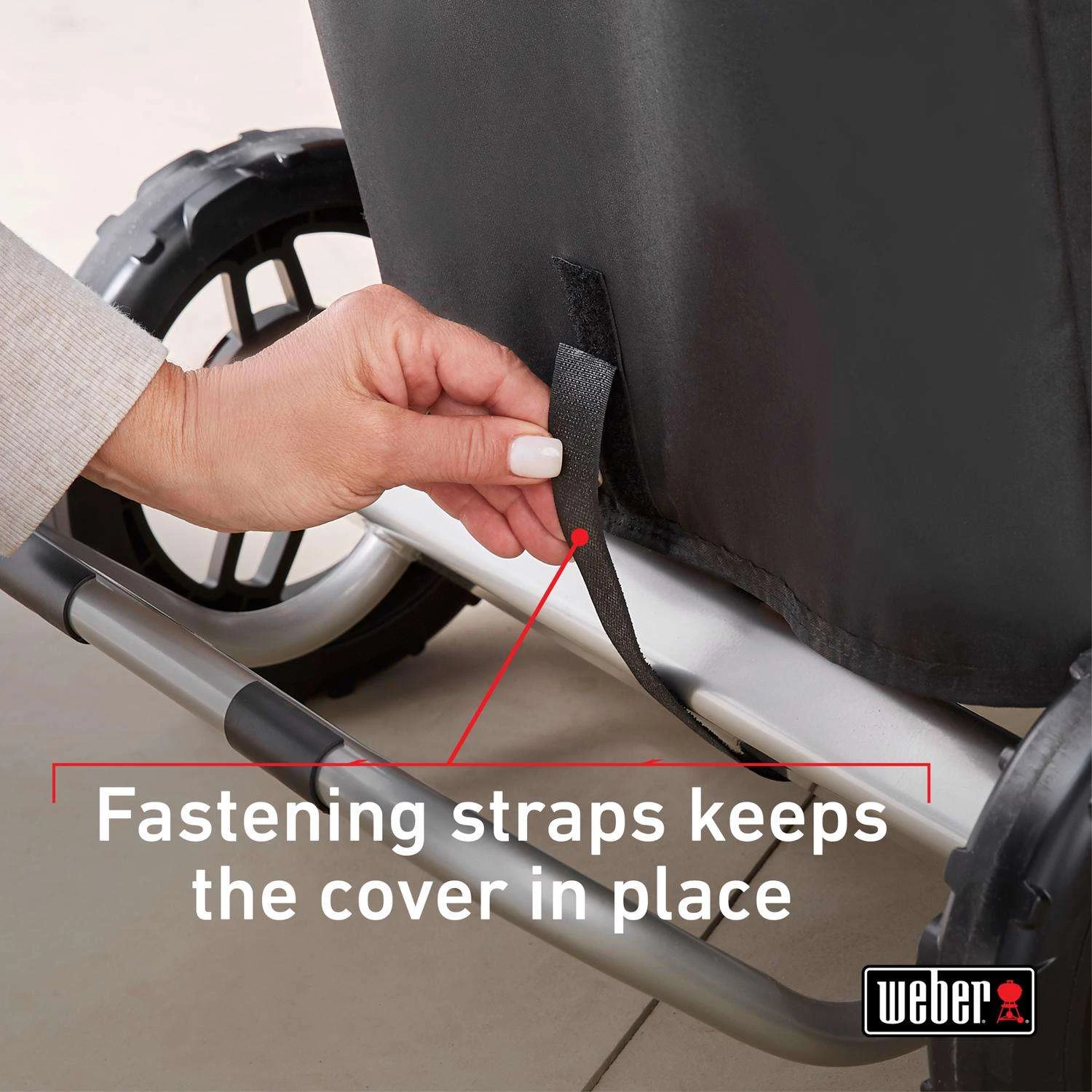 Weber Black Grill Cover For Weber Traveler 3 Weber Black Grill Cover For Weber Traveler - Image 3