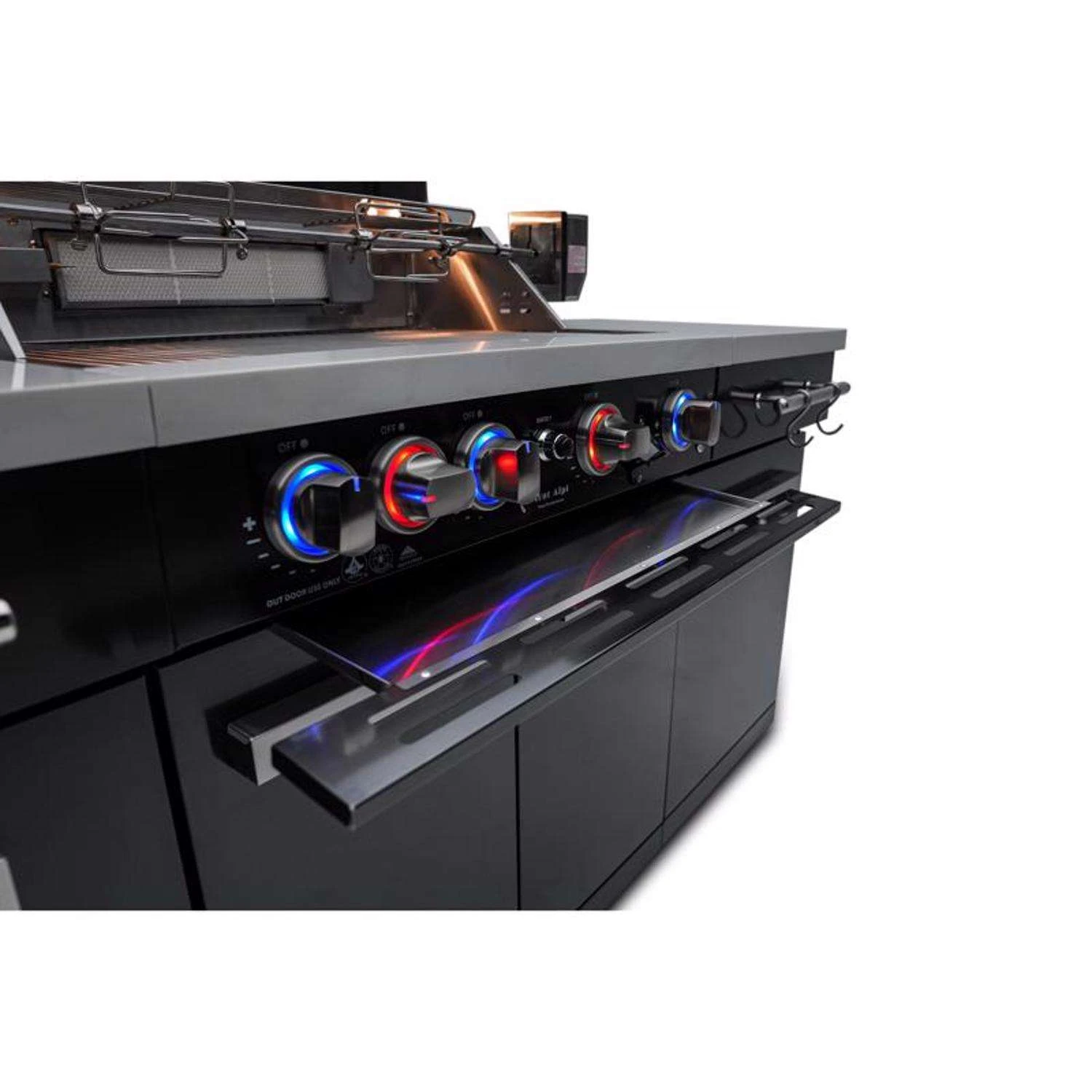 Mont Alpi 5 Burner Natural Gas/Propane Grill Black/Silver 9 Mont Alpi 5 Burner Natural Gas/Propane Grill Black/Silver - Image 9