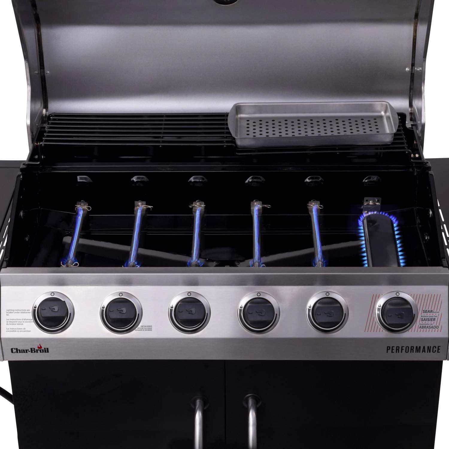Char-Broil Performance Series 6 Burner Liquid Propane Grill Black 4 Char-Broil Performance Series 6 Burner Liquid Propane Grill Black - Image 4