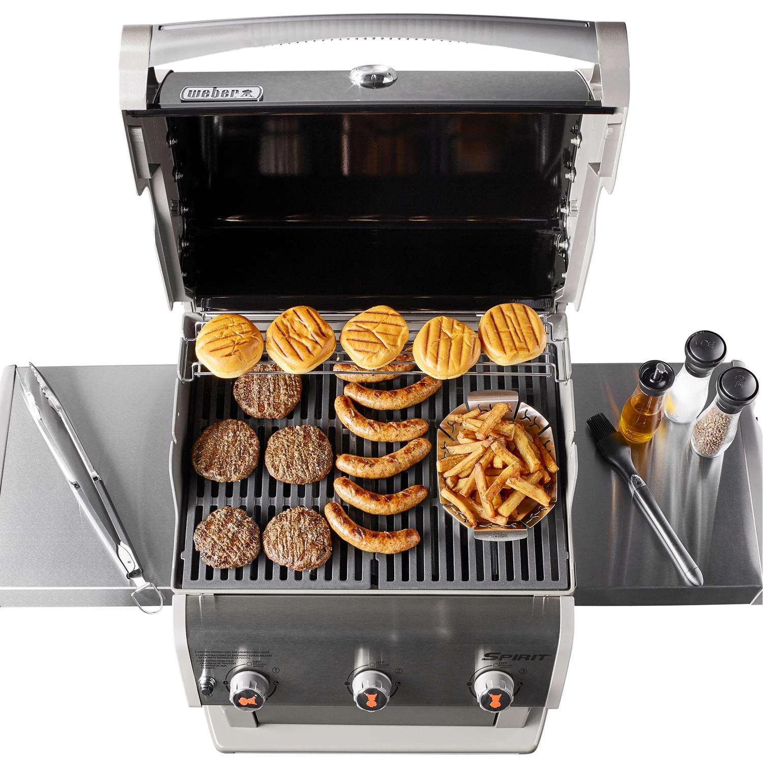 Weber Spirit S-315 3 Burner Liquid Propane Grill Stainless Steel 2 Weber Spirit S-315 3 Burner Liquid Propane Grill Stainless Steel - Image 2