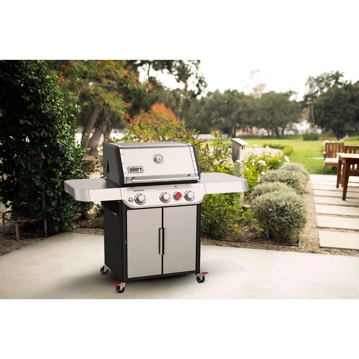 Weber Genesis S-325s 3 Burner Natural Gas Grill Stainless Steel 9 Weber Genesis S-325s 3 Burner Natural Gas Grill Stainless Steel - Image 9