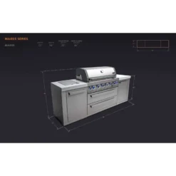 Mont Alpi Island 6 Burner Natural Gas/Propane Grill Silver -Webir Gas Grills Shop d92deccc 0153 42be aeee bd8c3ea6f34a