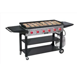 Camp Chef 6 Burner Liquid Propane Outdoor Griddle Cart Black/Silver -Webir Gas Grills Shop df1af310 7c6b 454f bc6a 8d2afc9aab2c