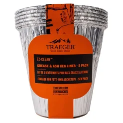 Traeger EZ-Clean Aluminum Grease & Ash Keg Liner 6.3 In. L X 6.3 In. W